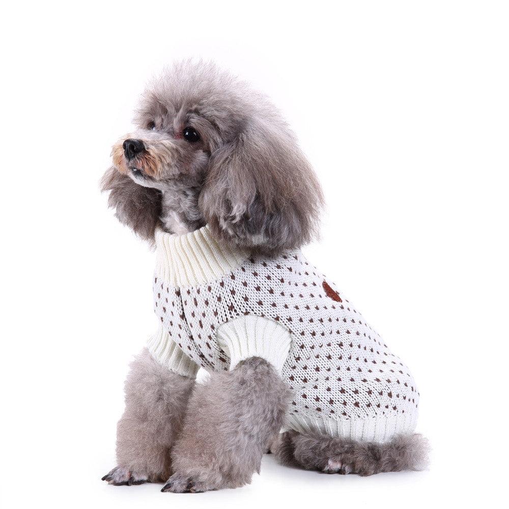 Festive Snowfall Dog Sweater-1